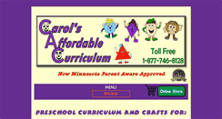 Desktop Screenshot of carolscurriculum.com